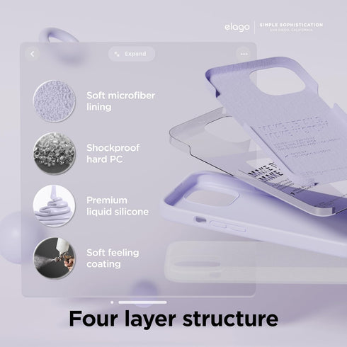 elago iPhone 15 Case Liquid Silicone